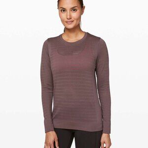 Lululemon Breeze By Long Sleeve Size 8 Cherry Cola